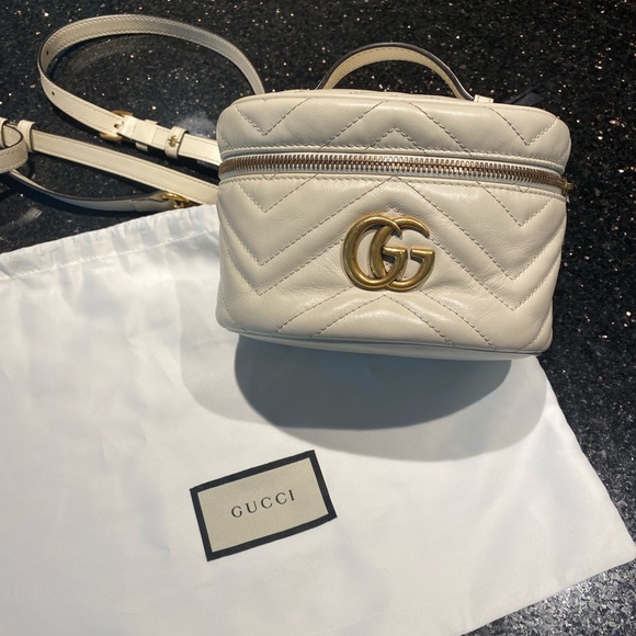 Gucci Handbags - GG Marmont Mini Round Matelasse Backpack w/ Dustbag and Letter of Authenticity